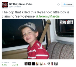 daughterofthestars08:  bellaxiao:  Self-defense? He’s 6 years old ffs…I can’t  More infuriating info: The boy is autistic The boy and his father were in a truck The father stopped the vehicle and raised his arms to show he was unarmed ONE OF THE