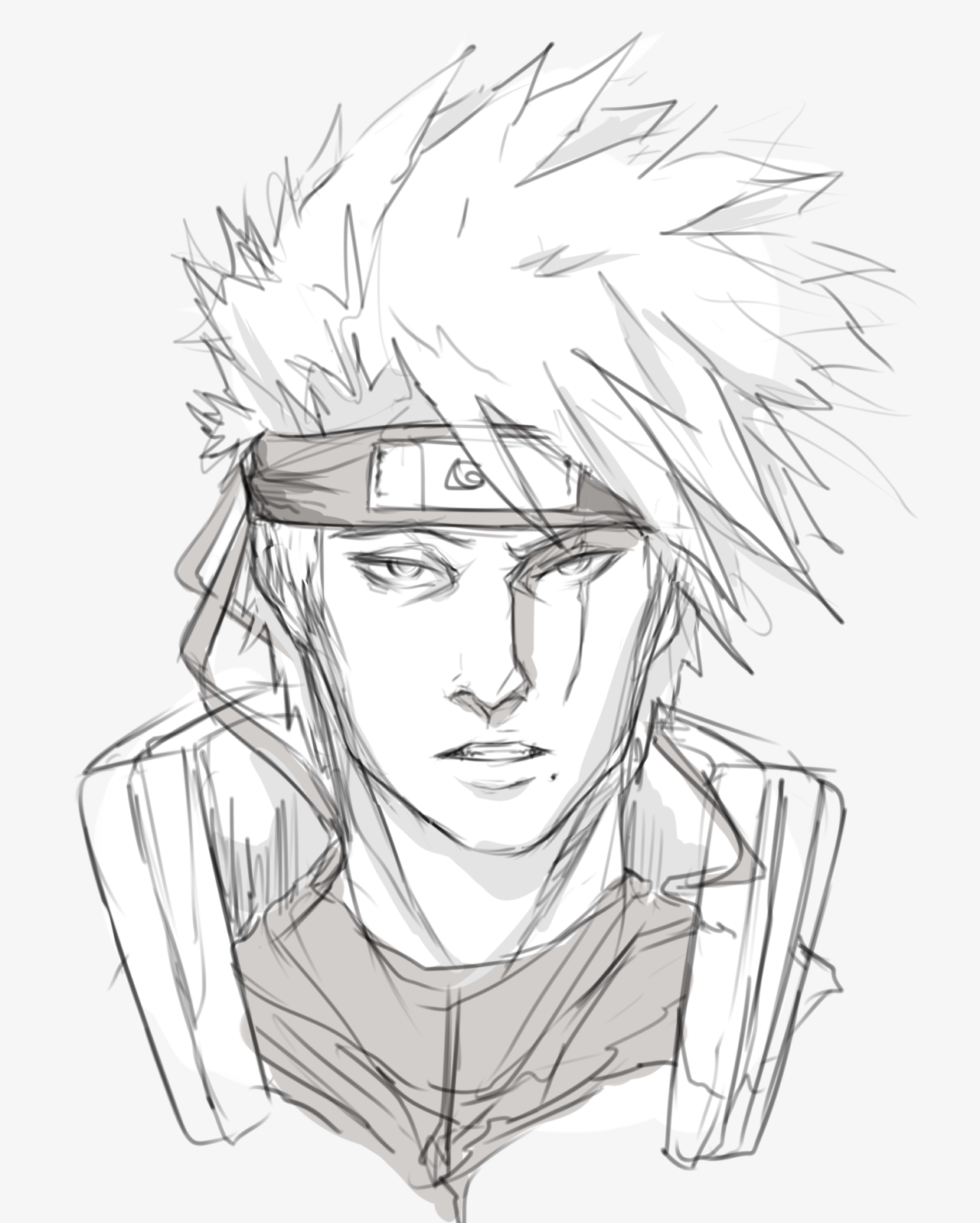 lawlliets:  PRETTY MUCH all of my Kakashi drawings from the last few months! You