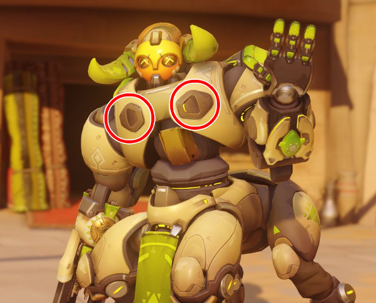 rabidcowolf:   So I noticed Orisa’s got these chest ports… and couldn’t help