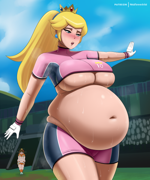 metalforever-artist:Looks like Peach found out how to one up Daisy for the crowd’s
