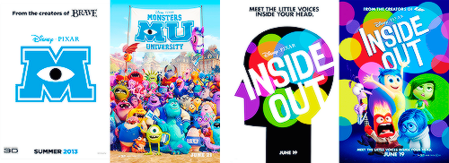 mickeyandcompany:Pixar movies + teaser posters and theatrical release posters