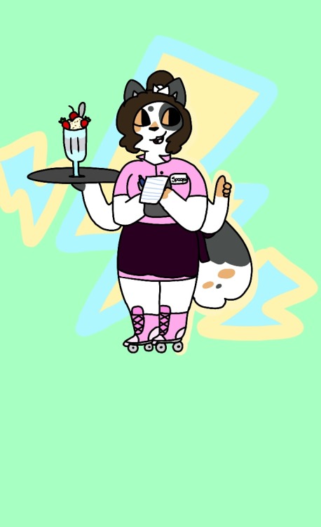 spooksandspoons:  Waitress Spoops skating thru… 