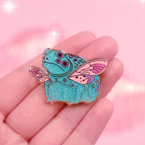 SURPRISE!! New pin just went LIVE on my website! He’s the cutest, most sparkly angel and I’m in love