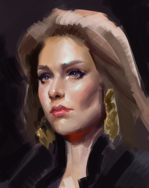ravenkult: 1 Hour = 1 Portrait [3] by ibrahem swaid www.artstation.com/artwork/N1Ob5