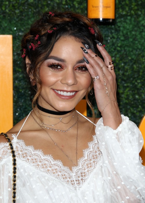 vanessahudgensfashionstyle: Vanessa Hudgens attends the Seventh Annual Veuve Clicquot Polo Classic, 