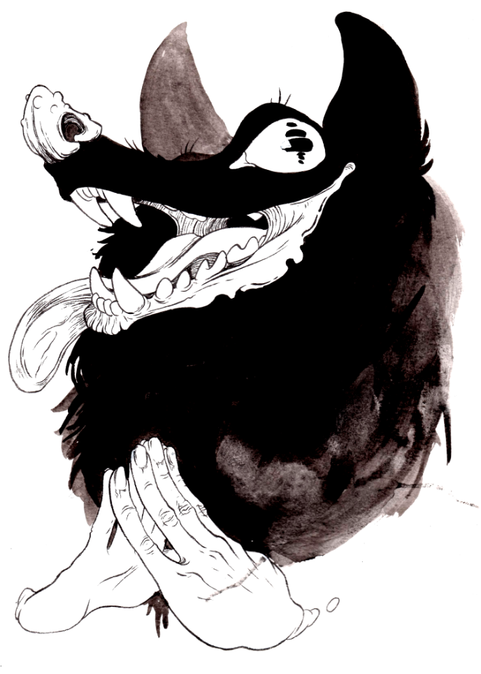 jarvisink:  Wolf for Inktober day 15! 