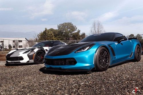 corvettes:Wrapped Corvette Z06s