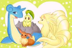 pokemondaycares:  Pokemon by ~Miaka-chin 