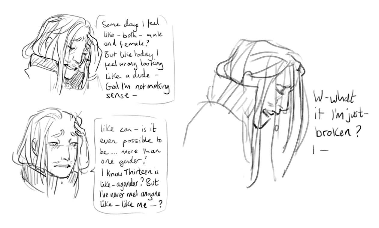 malacandrax: A bunch of doodles for someone having a crappy time on twitter, for