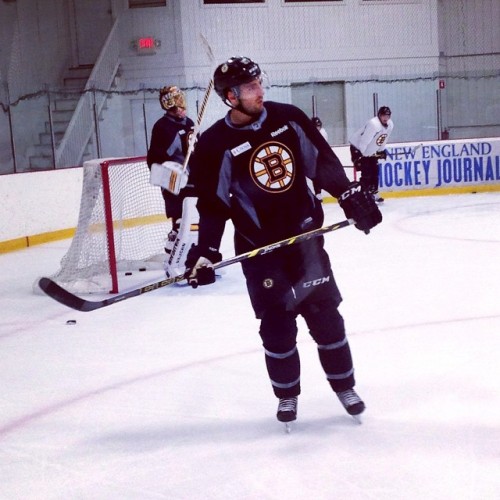 Informal practices have kicked off for Patrice Bergeron & the Bruins! #NHLBruins #BacktoWork