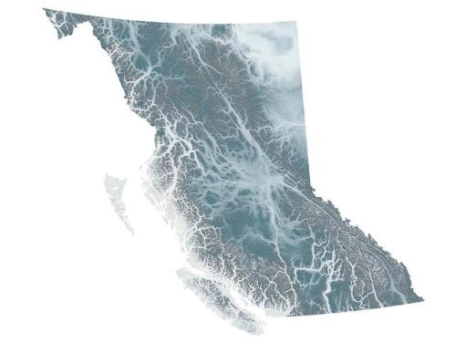 mapsontheweb - The Topography of British Columbia.