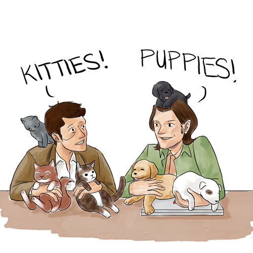 aiulbones:   A Prime Opportunity  I envy people who ship Sassy.  It seems like a happy ship full of mutual understanding and small animals. 