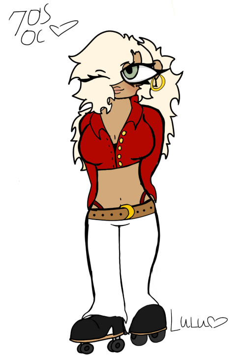 Here’s My New Oc Kim She Loves The 70’s 80’s And 90’s 