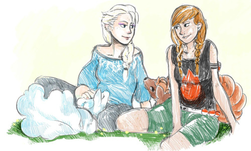 mekemeke237: again a pic for a elsanna week back in 2015/16 I think the theme was Fire &amp; Ice