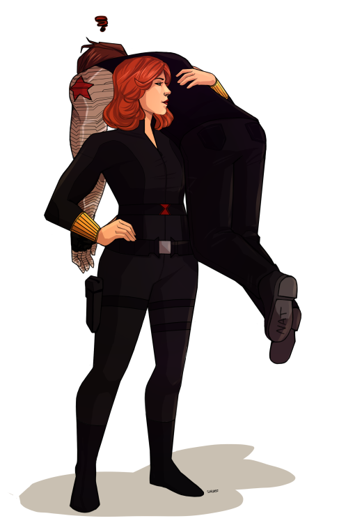sirdefsart:  buckynat heading to get a haircut! IT’S TIME lineart by me, colors by the wonderf