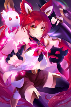 league-of-legends-sexy-girls:    Star Guardian Jinxby felichanxx  