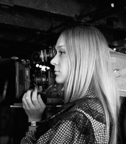 chloesevignyonline: Chloë Sevigny directing her second short film Carmen (2017).