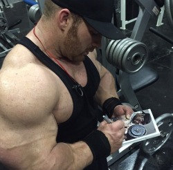 Flex Lewis - Taking time for a fan.