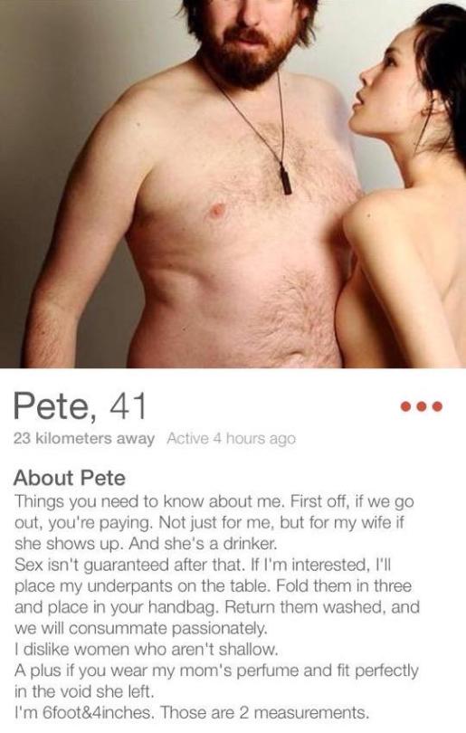 sturmtruppen:  browningtons:  i got no game on tinder lmao how does anyone get ass with that app   be this guy 