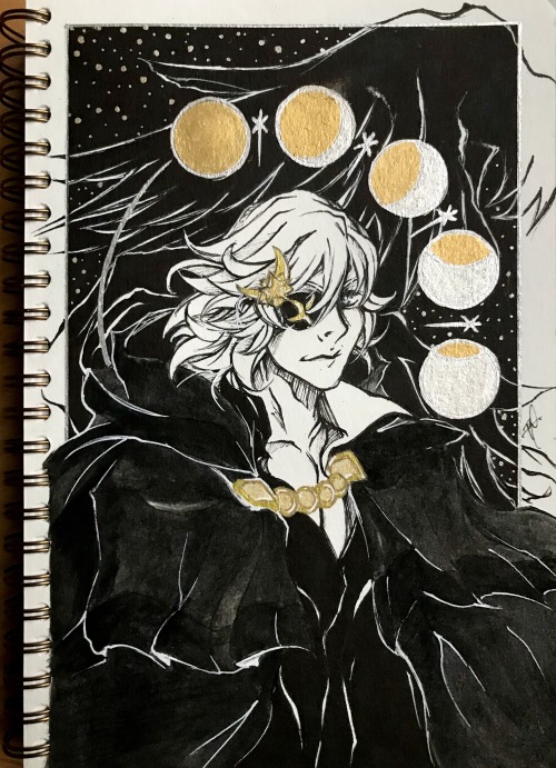 Art from Niles Week 2020 over on Twitter! These were for the “moon and stars” / “free day” prompts r