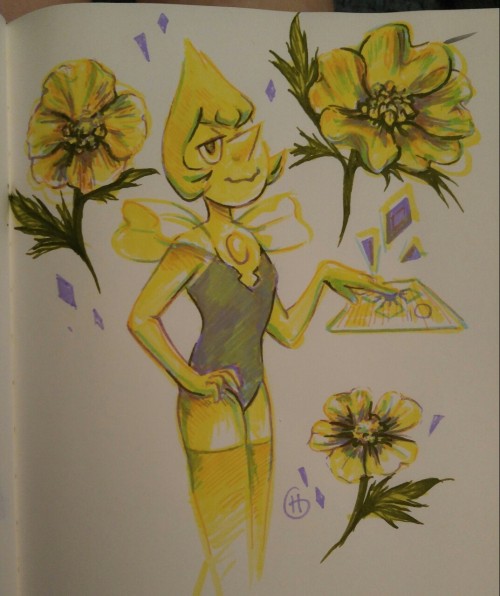 catsinthegarden:  Yellow pearl and buttercups 