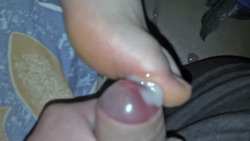 Betterwithfeet:  There Ain’t No Fun Without Cum On Her Foot 