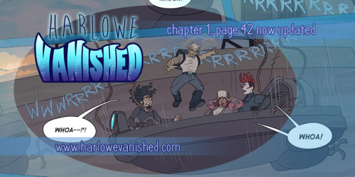 harlowevanished: www.harlowevanished.com chapter 1, page 42 is posted. help support this comic on Pa