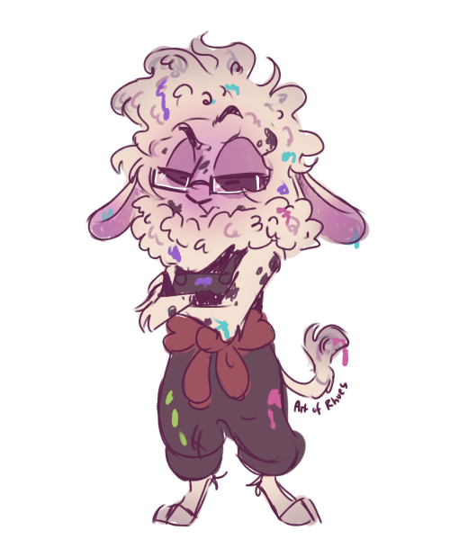 Just a silly little scribble of impsona as a sheep for Inky_Spots challenge to promote the SheepishS
