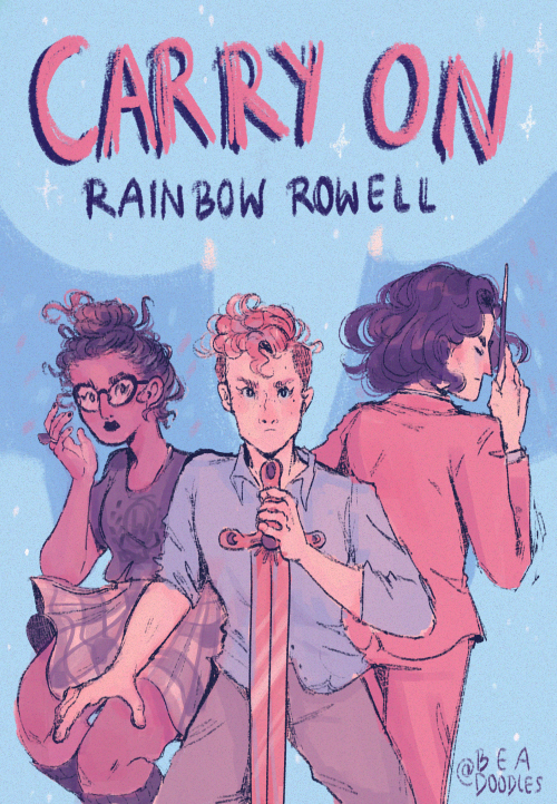 rainbowrowell:bea-doodles:i wanted so see what it would look like if i made my own cover for carry o