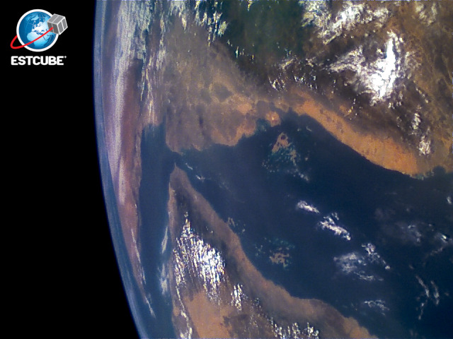 spaceexp:  Beautiful Earth photos made by Estonian cubesat ESTCube-1 