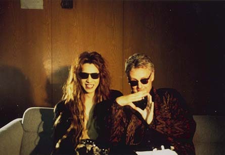 Yoshiki's collection — An old photo of Yoshiki with Queen's drummer Roger...