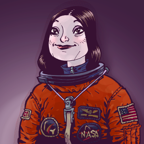 womenrockscience:  Happy Birthday NASA They just turned 55. Lets celebrate with portraits of amazing female astronauts by legendary comic book illustrator Philip J Bond Can you guess the names of the astronauts from the drawings? Check out the rest of