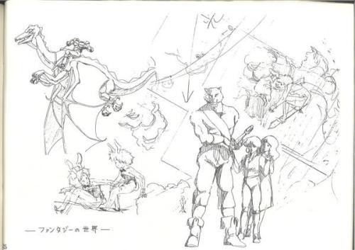 unclesporkums:Sketch/ Model sheet booklet for the infamous introduction anime video booklet for the 