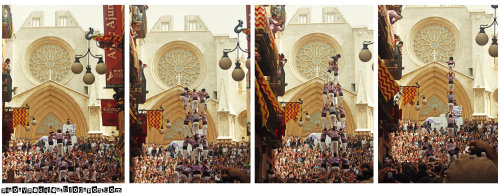 elpaisdellop:Castellers a la Catedral de Tarragona