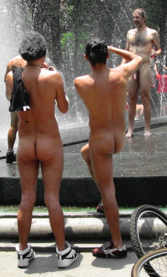 Naked riders and public nudity