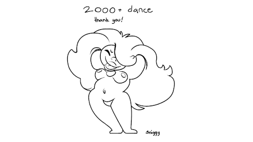 sniggysmut:  Thanks for 2000+ followers! (I’m going to make a boring follow-up text post with some updates.)  dance for me~ <3 <3 <3
