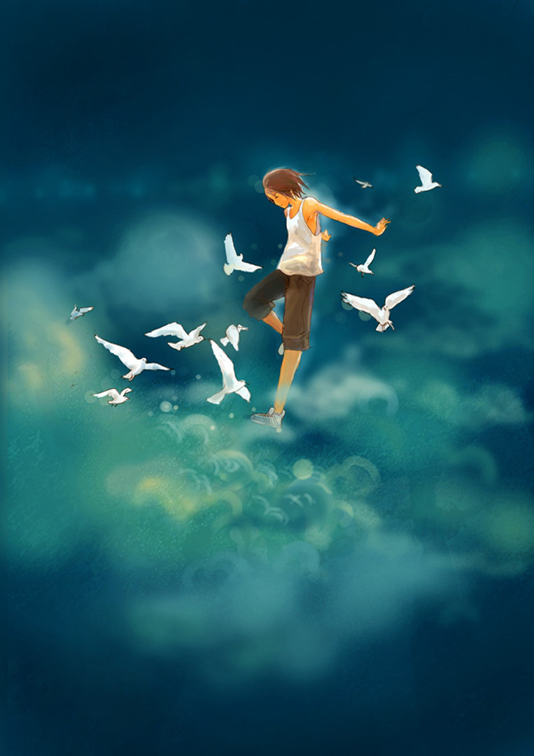 Парить картинка. Что летает в небе. Девушка летает. Летать в облаках. Птицы в небе арт.