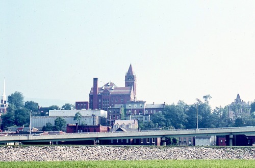 Cumberland, Maryland Skyline with Allegany County Courthouse, 1969.