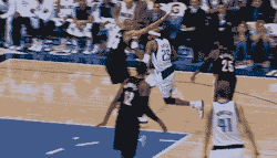 nbacooldudes:  Vince Carter with the smooth and-one in the Mavericks’ 127-111 loss to the Trail Blazers. 