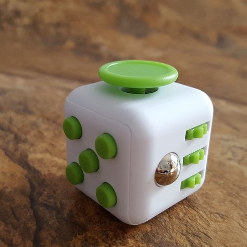 kameko13: introvertpalaceus:Every Stress Cube comes with six dynamic fidget features, Switch, Flow