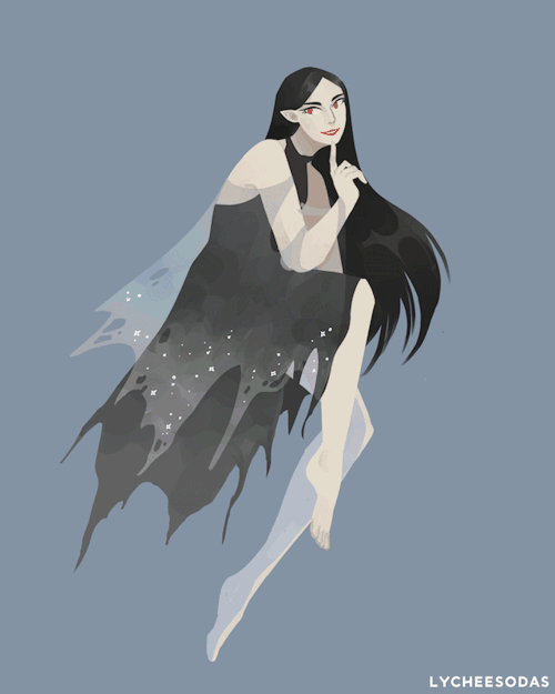 lycheesodas: thuringwethil for @tolkienvillainsweek i heard vampire ladies are very popular this yea