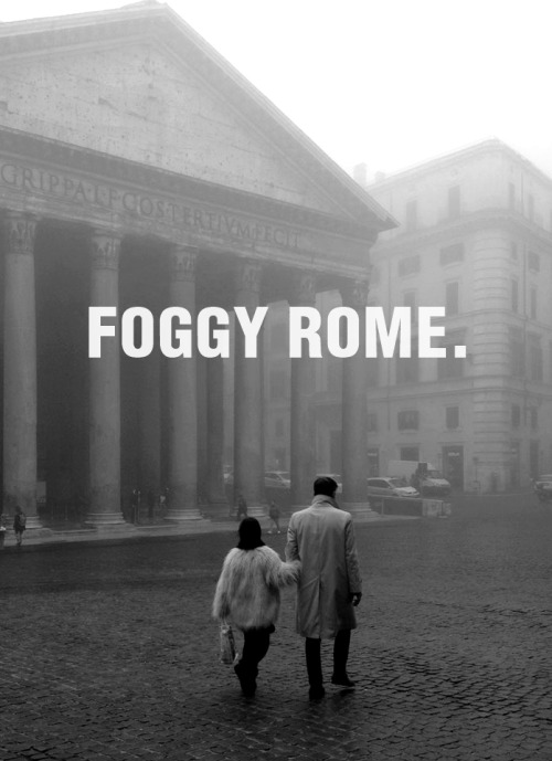 addicted-to-black:   Foggy winter morning in Rome. Photo by: Holly Murten Edited by:  ADDI