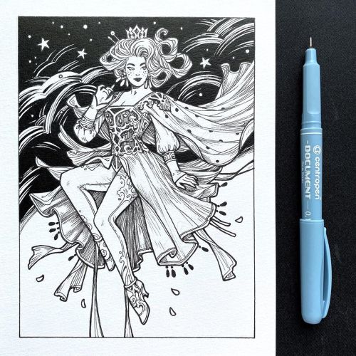 thecollectibles:Inktober 2020 - “Image of Maiden in Fairy tales” - by Maria Di