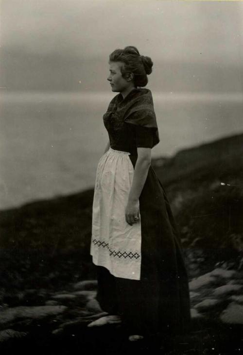 Faroese woman by Johannes Klein, 1898