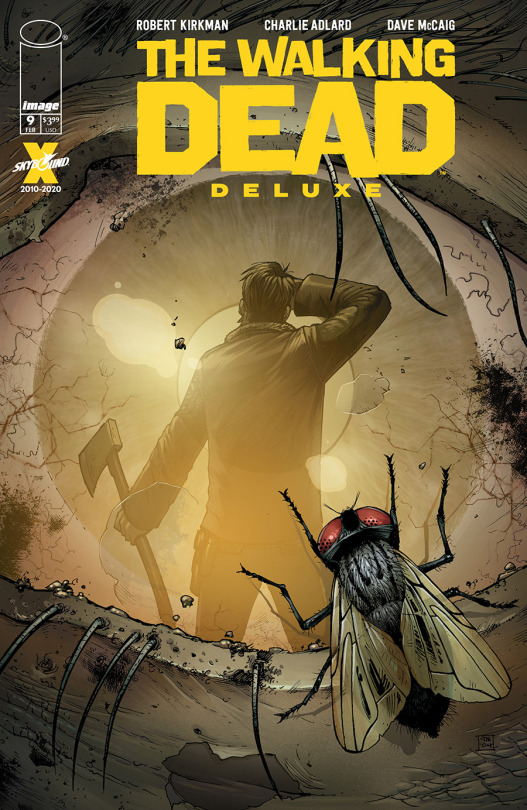 The Walking Dead Deluxe issue #9 covers