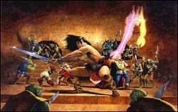 Benjgray:  The Cover Art For The Board Game Heroquest And Three Expansion Packs.