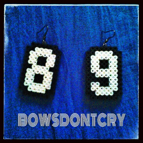 Bowsdontcry earrings. Choose your numbers! Www.facebook.com/bowsdontcry #bowsdontcry #earrings #bouc