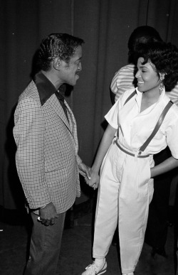 blackhistoryalbum:  Sammy Davis Jr. &amp; Janet Jackson | 1983 Follow us on Tumblr  Pinterest  Facebook  Twitter 