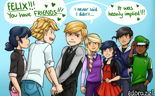 Felix Actually Has A LOT Of Friends! He Just Insists They Dont Know Each Other, Never Reads The Group