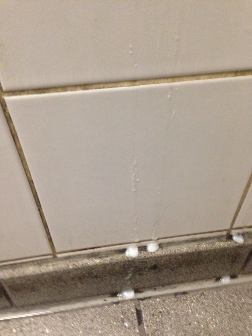 cottager:  publiccumstains:  Found in London: FRESH CUM IN ONE OF LONDON’S BUSIEST TUBE STATIONS (BAKER STREET STATION)… SMELT HEAVY OF CUM! Looks like there were two cumshots - these guys must have had hot fun Submit your public cumshot and cumstain